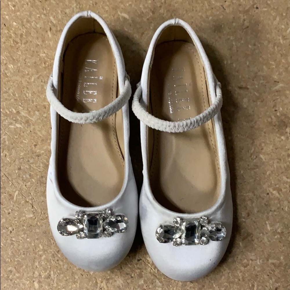 Brand new size 11 and 4 white satin Mary Jane
